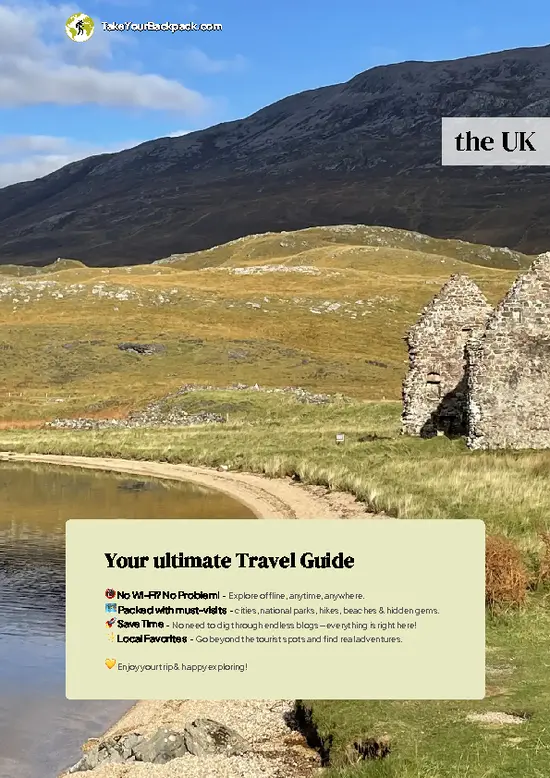 example page 0 from our offline Travel Guide for United Kingdom